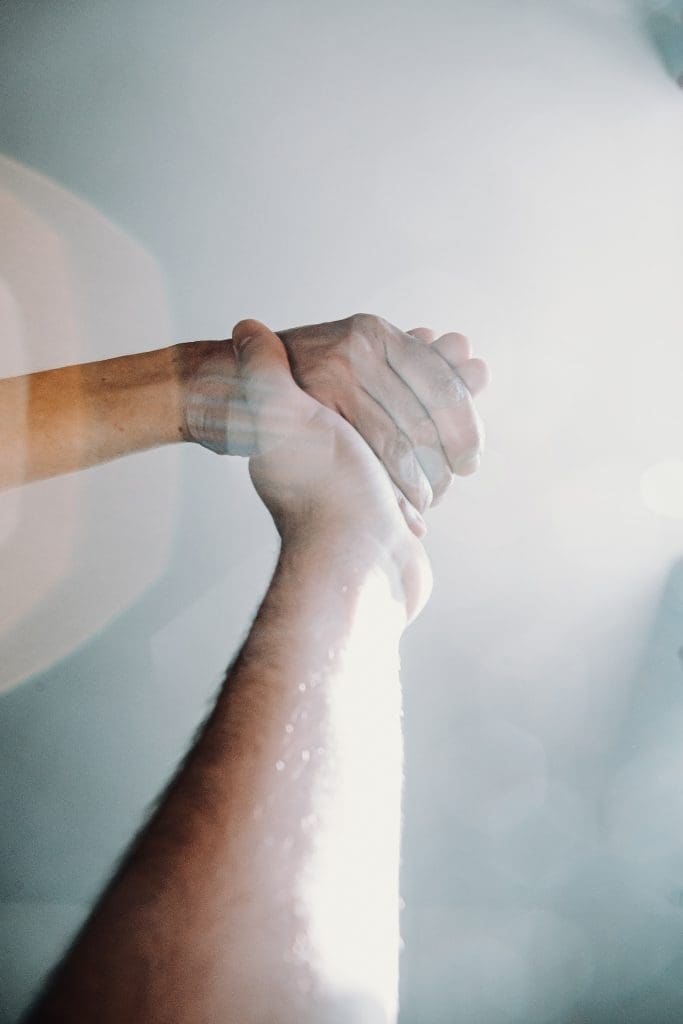 human touch two hands