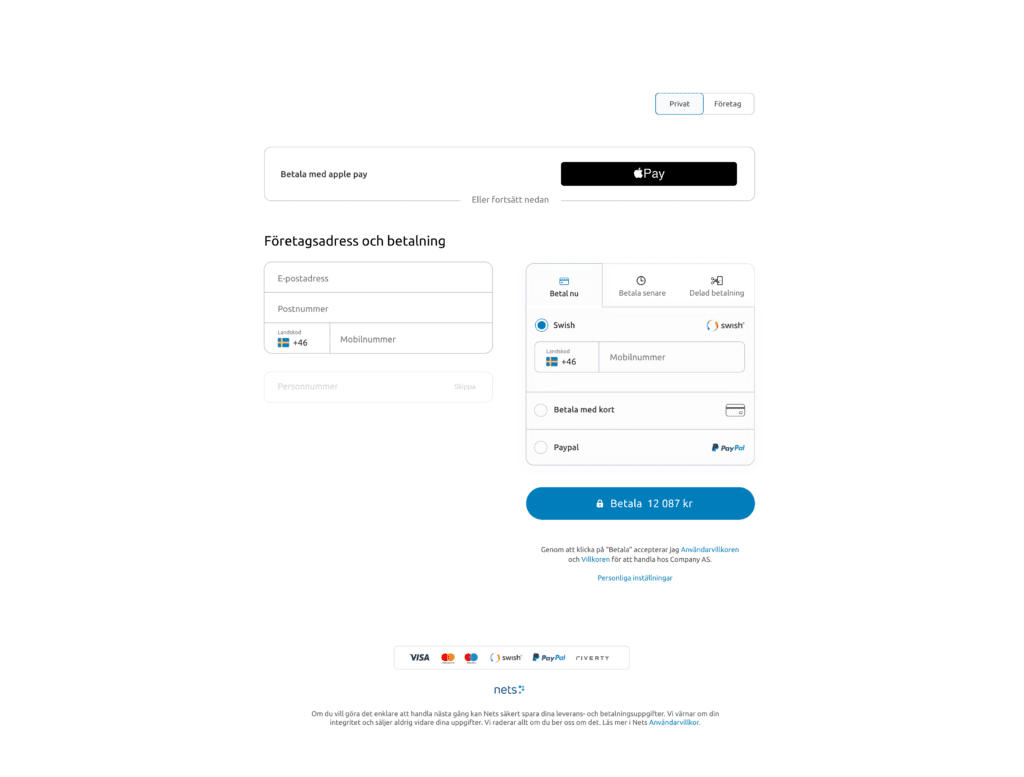 Apple Pay Sweden Desktop